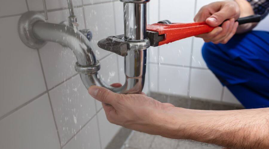 Indoor tankless water heater installation in Brandsville, MO